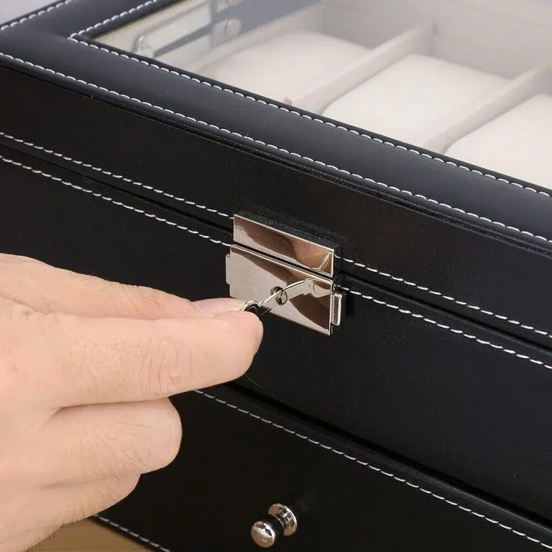 KUNSTLEDER-UHRENBOX20 Uhren